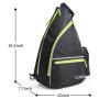 Custom Logo premium sports travel cross body sling bag waterproof luxury men's badminton pickleball paddle racket bag
