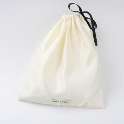 Custom Woven Label Sewning Logo Printed Hair Drawstring Satin Pouch Silk Dust Bag Satin Gift Bags