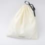 Custom Woven Label Sewning Logo Printed Hair Drawstring Satin Pouch Silk Dust Bag Satin Gift Bags