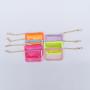 Custom Kids Travel Transparent Small Makeup Cosmetic Bag Clear PVC Lipsticks Keychain Bag Zipper Mini Pouch