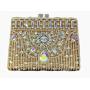 New arrival alloy diamond inlaid evening bag rhinestone purse party bags handmade crystal clutch bag for women pochette femme