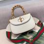 2023 Custom Famous Brands Designer Women Bamboo Handle Handbags Customizable Luxury Real Leather Ladies Hand Bags Crossbody