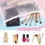 Multipurpose Nylon Mesh Cosmetic Bag Net Storage Pouch Bag For Cosmetic School Office Supplies And Travel Accessories