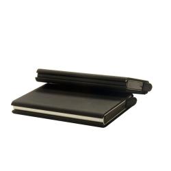 HR295 Aluminum Alloy Credit Card Box Solid Color Business Card Box Carbon Fiber Wallet RFID Aluminum ID Card Gift Holder Box