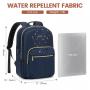LOVEVOOK Stylish Quilted Smart school backpack with USB Port high quality waterproof business travel laptop backpack for women