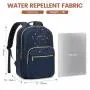 LOVEVOOK Stylish Quilted Smart school backpack with USB Port high quality waterproof business travel laptop backpack for women