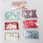 Keymay RTS Lightweight Gold Glitter A-Z 26 Letters Chenille Patches Self Adhesive Varsity Letter Patch Chenille Letter Patch