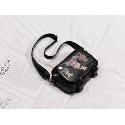 Wholesale custom ladies fashion cute shoulder bag transparency ita bag handbag for women