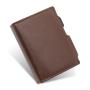 Leather Pop Up Card Holder Wallet Aluminum Metal Pop Up Card Case Metal Wallets