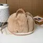 CCF704 New Trend Women's Fur Shoulder Handbag Ladies Single Shoulder Bag Luxury Tote Bags Drawstring Woven Purse And Handbag