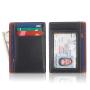 Factory wholesale men card holder leather name card bag rfid pu leather id card holder