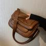 Semicircular Pure Tote Bolsos-Para-Mujeres- Underarm Bucket Bolsas Para Mujer Handbag Tote Bag Taschen