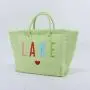 Eco Friendly Heavy Duty Cotton Bag Handle Custom Natural Shopping Grocery Women's Fringe Embroidery Canvas Tote Bag