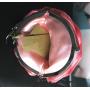 HR332 Rose Blossom Silk Bridal Wedding Dinner Clutch Bag Cute Mini Round Jewelry Handheld Women's Bag Small Coin Holder Bag