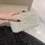 bling chain crossbody bags women luxury pearl handbag evening bags envelope clutch bag