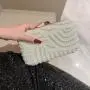 bling chain crossbody bags women luxury pearl handbag evening bags envelope clutch bag