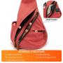 LOVEVOOK hot sale Sling Bag Canvas Crossbody Backpack women men Shoulder Casual Daypacks chest bags gym Travel other Backpacks