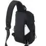 Small Crossbody Shoulder Bag Daypack Cycling Walking Waterproof Sling Chest Bag with USB Charging Port