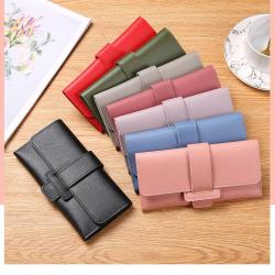 HOT Women's Flip Wallet Female Purses Card Holder Multi-function Wallets PU Leather Clutch Money Bag Pu Leather Wallet carteras para mujer