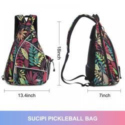 Wholesale Waterproof Sport Sling Racket Bag Tennis Pickleball Paddle with Water Bottle Holder Pickleball Bag Backpack Unisex