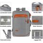 KBW744 Travel Backpack Personal Item Carry On Backpack with 3 Packing Cubes Airline Approved Water Resistant Luggage Laptop