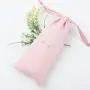 Wholesale Hot Stamping Suede Pouch Drawstring Dust Bag Pink Suede Gift Bag For Jewelry