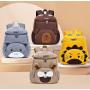 ZWY198 2024 New Cute Cartoon Animals Kids Bucket Backpack Wholesale Waterproof Small Schoolbag Daily Kindergarten Shoulder Bag