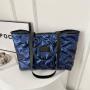 Simple Solid Color Fashion Cotton Large Tote Handbags Custom Logo Shoulder Bag 2024 Spring New Western Underarm Bags for Women