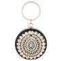 New design round evening bag rhinestone flower bag glitter handbags woman good quality sling bag