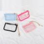Custom Designer Stock Fashion Cute Mini Coin Purse PVC Wallet Classic Keychain Personalized Clear Coin Zipper Purses