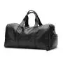 Luxury PU Leather Sport Gym Bag for Men Fashion Designer Wet Dry Overnight Weekender Tote Portable Luggage Duffle Travel Bag