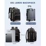 LOVEVOOK Fashion multi-function waterproof bags large 40L 4pc With 3 Packing Cubes Travel Outdoor Leisure Backpack for Women men