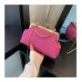 HR056 New Trend Women Evening Party Clutch Bags PU Shell Shaped Lock Catch Open Bags Luxury Weddings Retro Banquet Handbag