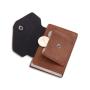 Custom Business Card Holder RFID Men Card Pop Up Wallets Genuine Leather Slim Thin Aluminum Wallet
