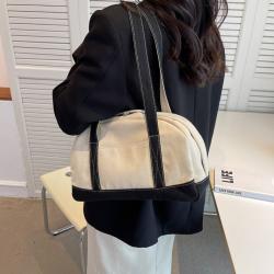 Autumn 2023 Leather Crossbody Bags for Women Canvas Large Capacity Student Leisure Shoulder Bag Handbag Manufacturer Customize