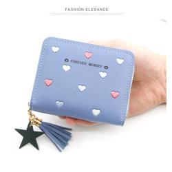 OEC002  Fashion 2023 New Women Short Wallet High Quality Tassel Zipper Leather Pocket Manufacturer Short Wallet Women