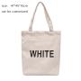 Gelory Factory Sale Custom Fashionable Multi Color Recycled Large Capacity Letter Shoulder Canvas Bag