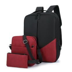 Most Popular 3 1 Multi-Functional Office Laptop Backpack Set Unisex Softback Bag USB Charging Port Polyester Lining Zipper