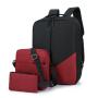 Most Popular 3 1 Multi-Functional Office Laptop Backpack Set Unisex Softback Bag USB Charging Port Polyester Lining Zipper