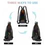LOVEVOOK 2023 Holographic Sling Bag for Men Women Fashion Laser Reflective Sling Backpack Small Crossbody Shoulder Chest Daypack