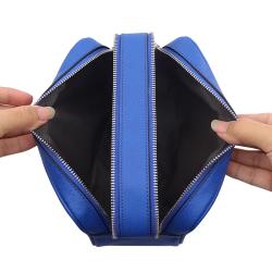 Large Capacity Makeup Bag Travel Cosmetic Bag Zipper Leather Case Travel  Makeup Bag