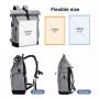 LOVEVOOK Custom LOGO Roll Top Camping Hiking Backpack Large Capacity Rucksack Lightweight 17 inch Laptop Bag Travel backpack