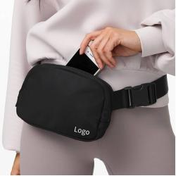 custom belt bag manufacturer portable durable sling purse men luxury nylon mini sports fanny pack waist bag for phone