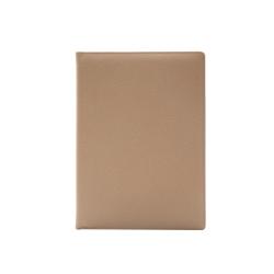 A4 A5 high quality soft PU leather custom emboss logo leather diary notebook cover