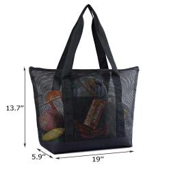 Gelory Mesh Beach Bags Grocery Produce Tote Bag Multifunction Gym Picnic Shopping Handle Bags