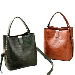 High quality sac a main femme PU leather handbag bucket bag custom logo crossbody bags for ladies