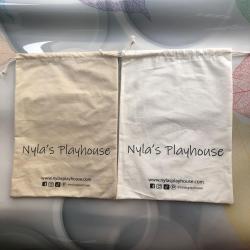 Organic Cotton Muslin Drawstring Bag Eco-Friendly Muslin Pouch