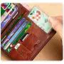 Men's Short Wallet multifunctional Vintage Card Holder thin Wallets Genuine Leather Money Bag Leather Wallet carteras para mujer