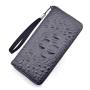 2021 New Alligator-print wallet Men's Long Zippered mobile phone bag Clutch Business card holder wallets for man