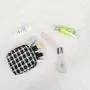 Keymay 2023 New Stock Plaid Cosmetic Bag Women Travel Bag Gift Pouch Tweed Checkered Makeup Bag